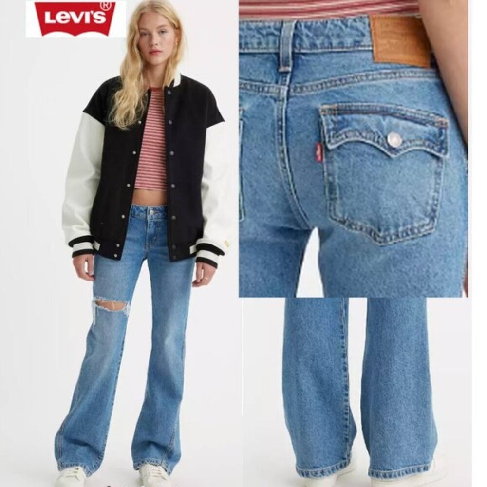 Levi's Noughties Bootcut Jeans Women’s Size 29 Stretch Dark Blue TALL